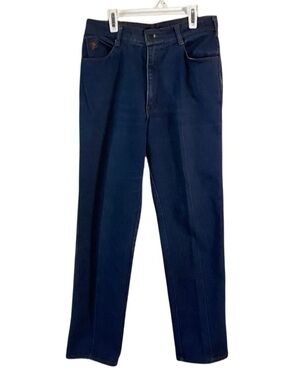 Braxton Stretch Vintage Dark Wash Straight Leg Jeans 12 Short